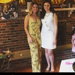 Yellow floral jumpsuit